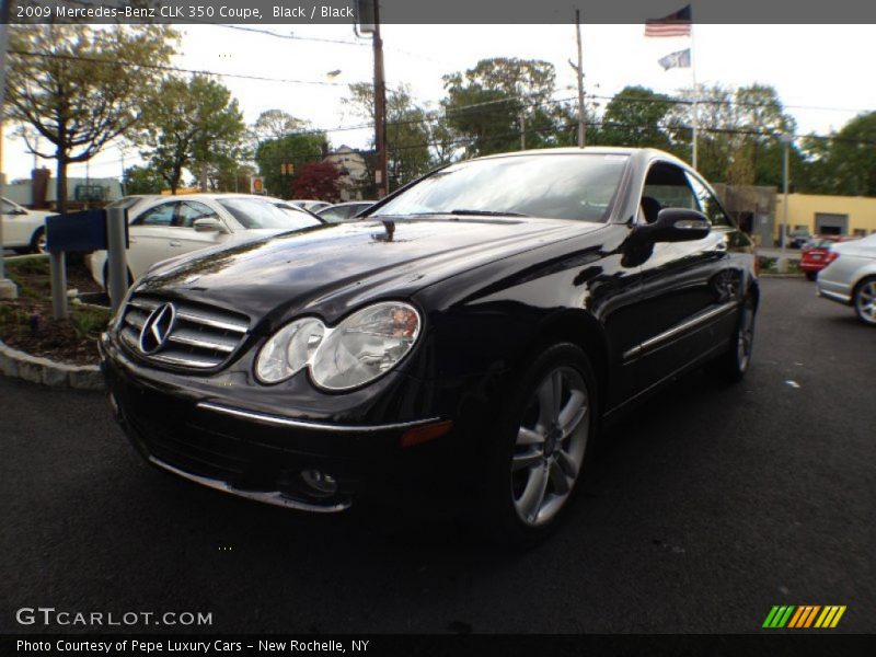 Black / Black 2009 Mercedes-Benz CLK 350 Coupe