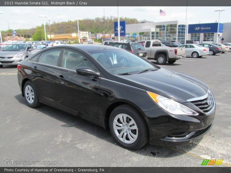 Midnight Black / Gray 2013 Hyundai Sonata GLS