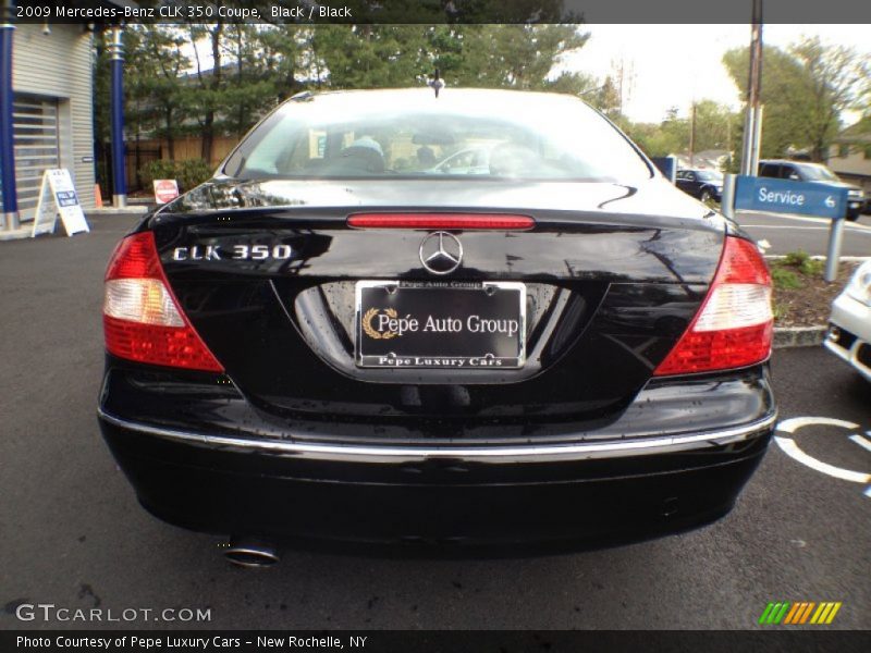 Black / Black 2009 Mercedes-Benz CLK 350 Coupe