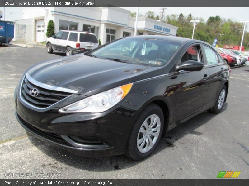 Midnight Black / Gray 2013 Hyundai Sonata GLS