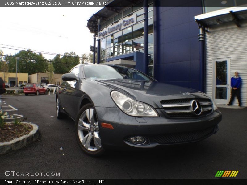 Flint Grey Metallic / Black 2009 Mercedes-Benz CLS 550