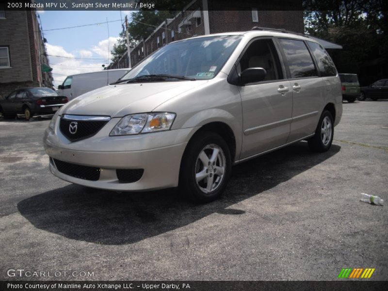Sunlight Silver Metallic / Beige 2003 Mazda MPV LX
