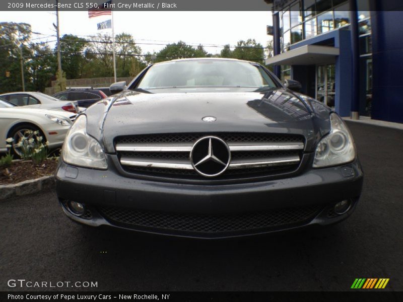 Flint Grey Metallic / Black 2009 Mercedes-Benz CLS 550