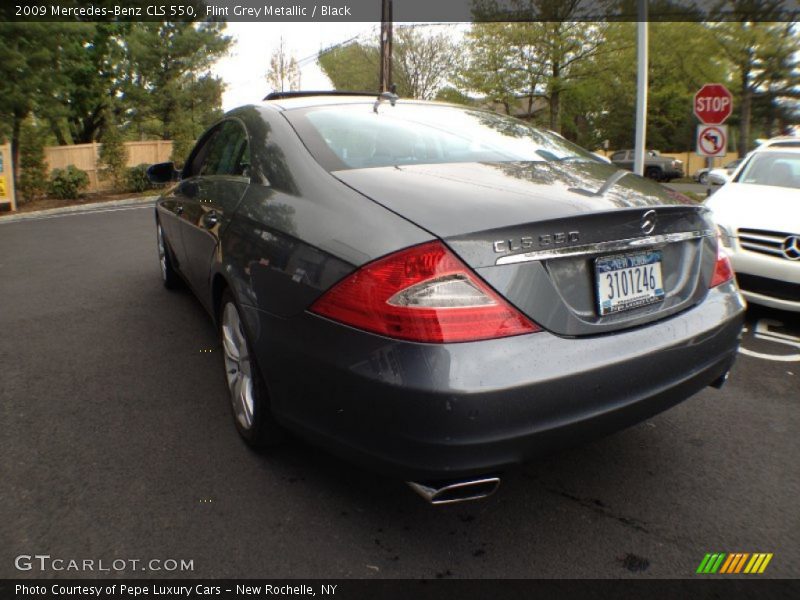 Flint Grey Metallic / Black 2009 Mercedes-Benz CLS 550