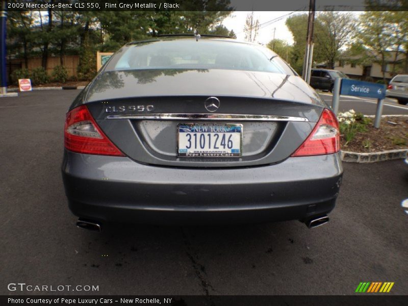 Flint Grey Metallic / Black 2009 Mercedes-Benz CLS 550