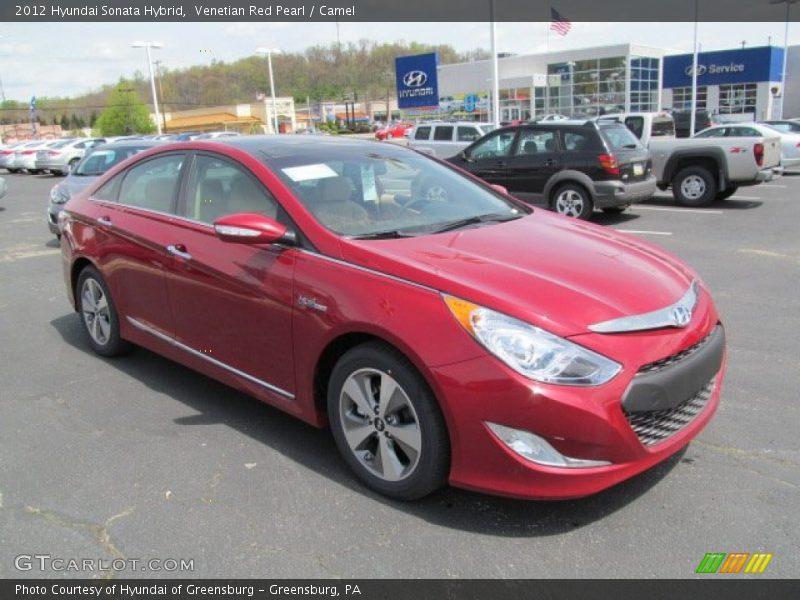 Front 3/4 View of 2012 Sonata Hybrid