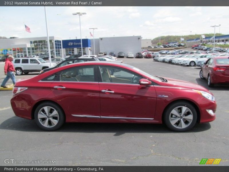 Venetian Red Pearl / Camel 2012 Hyundai Sonata Hybrid
