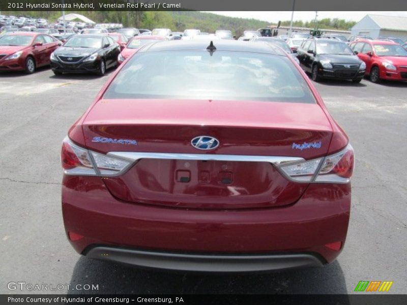 Venetian Red Pearl / Camel 2012 Hyundai Sonata Hybrid