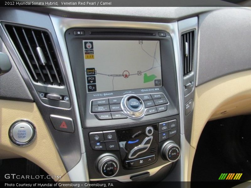 Venetian Red Pearl / Camel 2012 Hyundai Sonata Hybrid