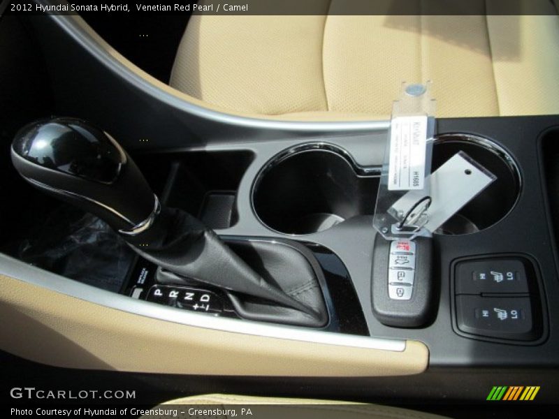 Venetian Red Pearl / Camel 2012 Hyundai Sonata Hybrid