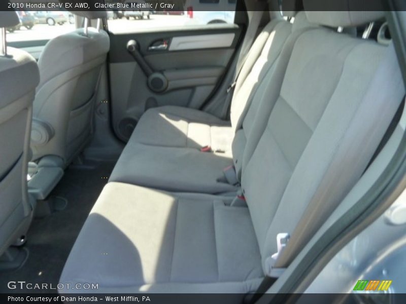 Glacier Blue Metallic / Gray 2010 Honda CR-V EX AWD