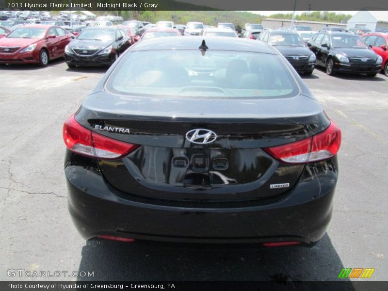 Midnight Black / Gray 2013 Hyundai Elantra Limited