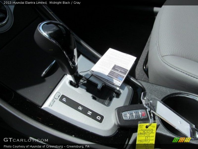 Midnight Black / Gray 2013 Hyundai Elantra Limited