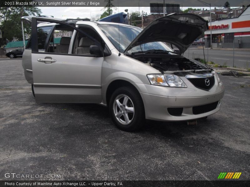 Sunlight Silver Metallic / Beige 2003 Mazda MPV LX