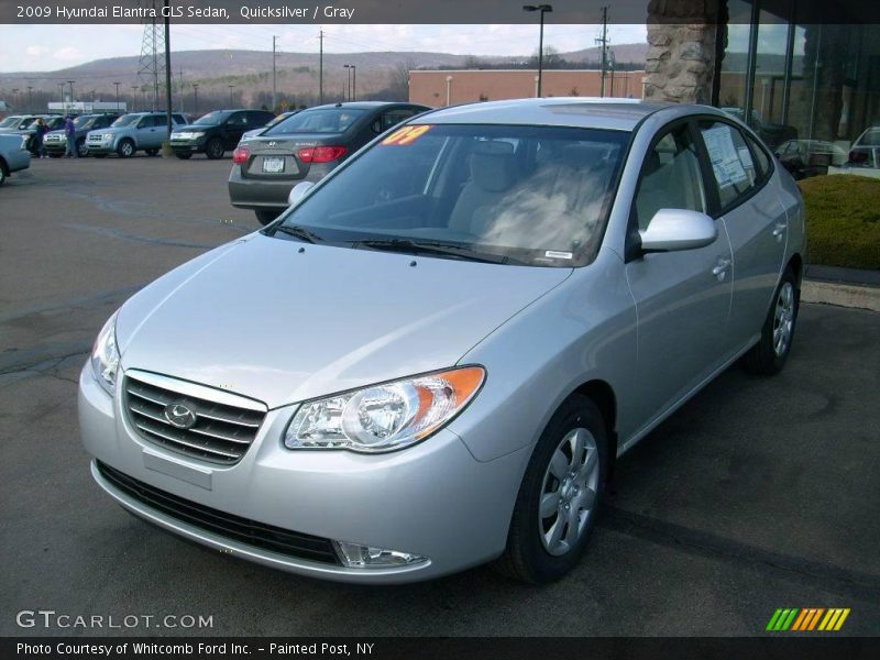 Quicksilver / Gray 2009 Hyundai Elantra GLS Sedan