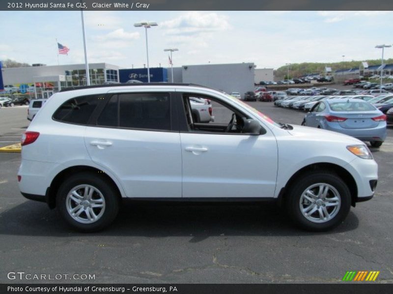 Glacier White / Gray 2012 Hyundai Santa Fe GLS