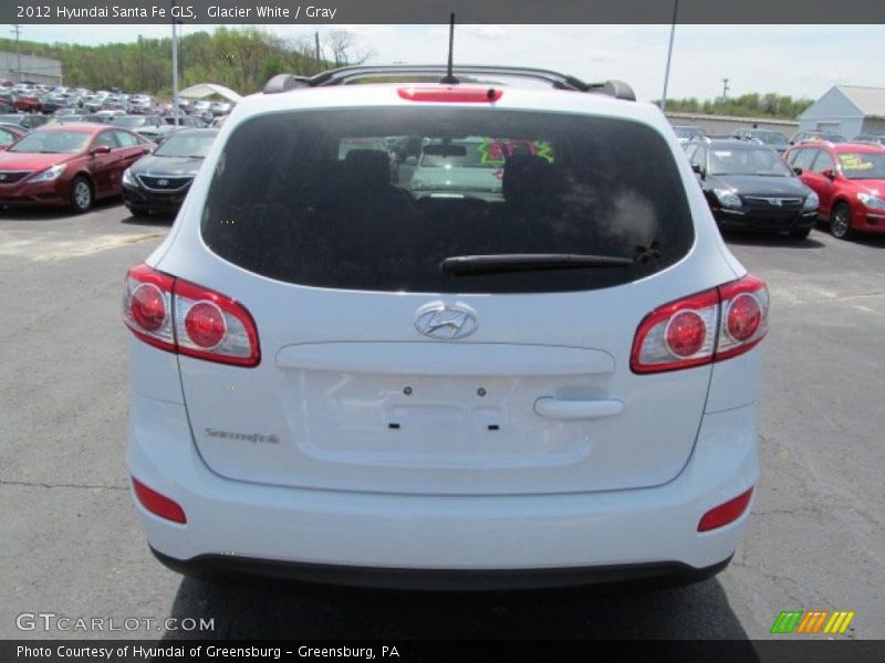 Glacier White / Gray 2012 Hyundai Santa Fe GLS