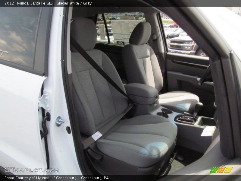 Glacier White / Gray 2012 Hyundai Santa Fe GLS