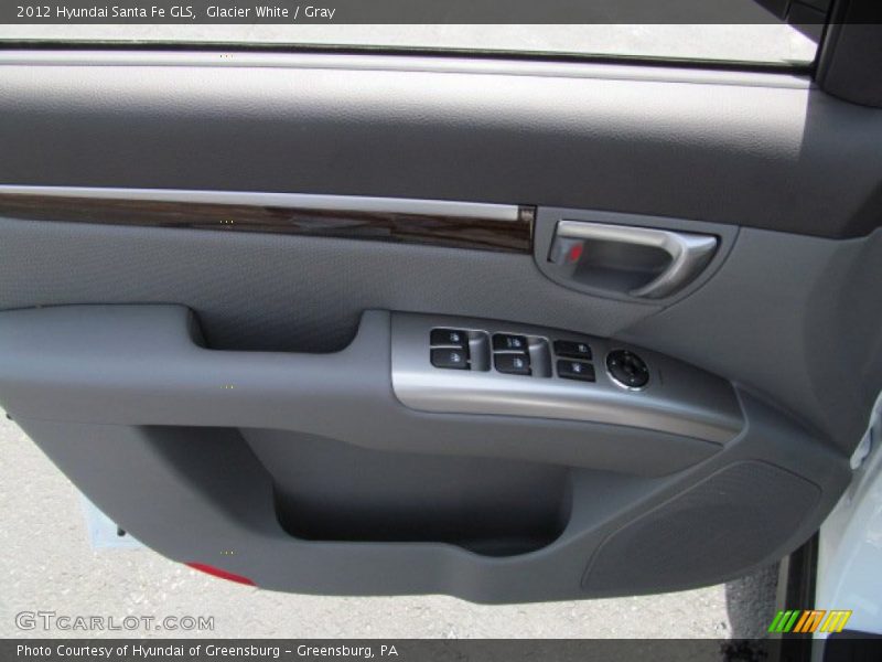 Glacier White / Gray 2012 Hyundai Santa Fe GLS