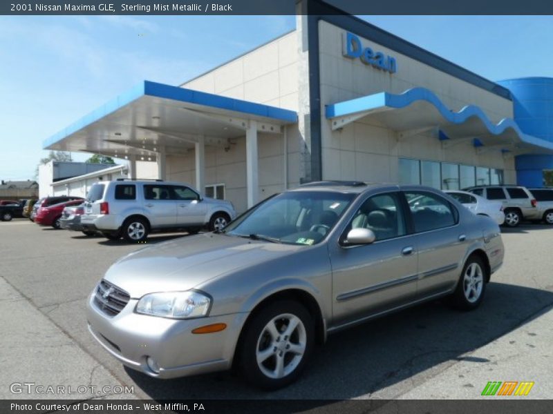 Sterling Mist Metallic / Black 2001 Nissan Maxima GLE