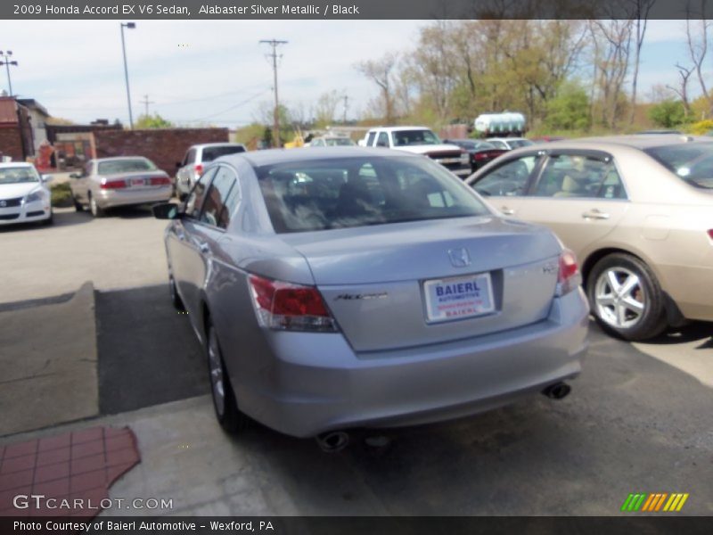 Alabaster Silver Metallic / Black 2009 Honda Accord EX V6 Sedan