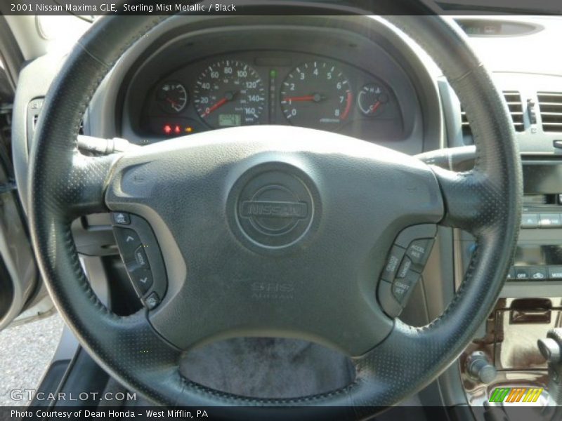 Sterling Mist Metallic / Black 2001 Nissan Maxima GLE