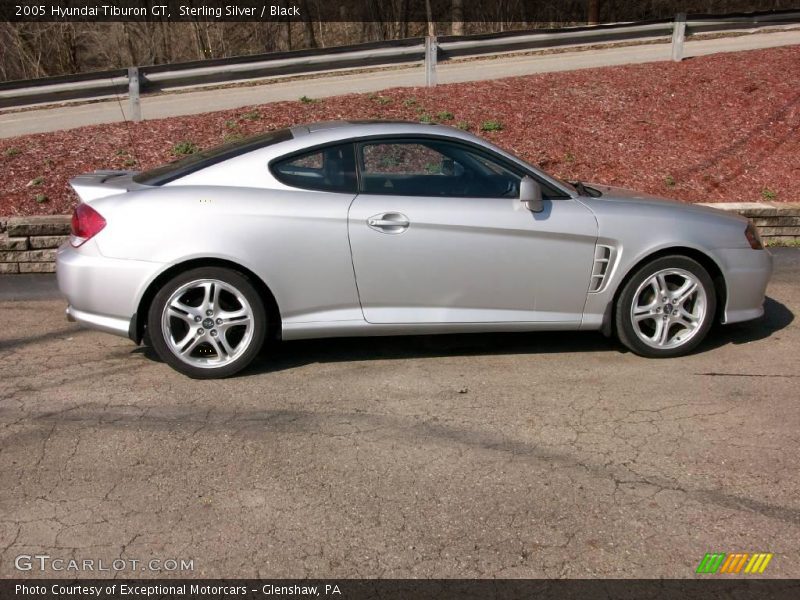 Sterling Silver / Black 2005 Hyundai Tiburon GT