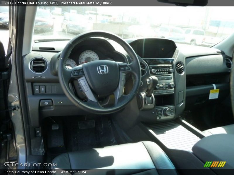 Polished Metal Metallic / Black 2012 Honda Pilot Touring 4WD