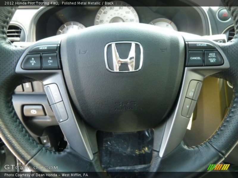 Polished Metal Metallic / Black 2012 Honda Pilot Touring 4WD