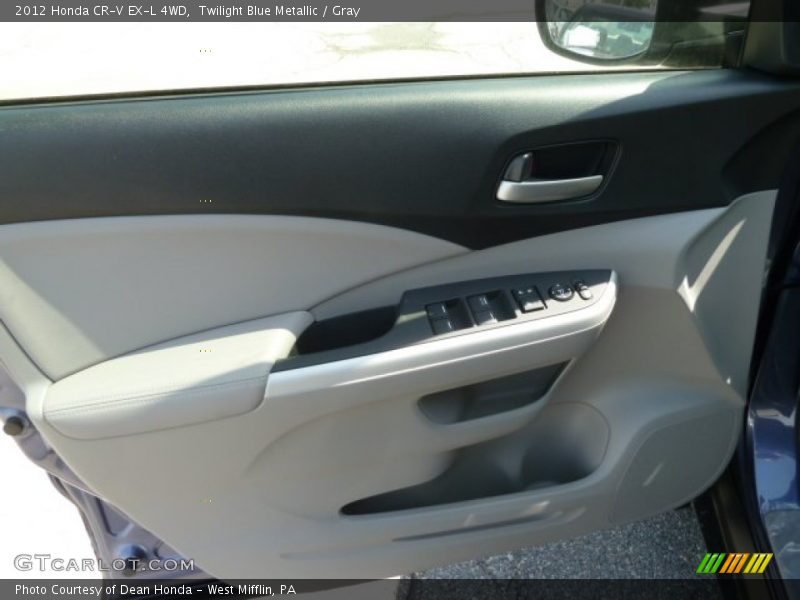 Twilight Blue Metallic / Gray 2012 Honda CR-V EX-L 4WD