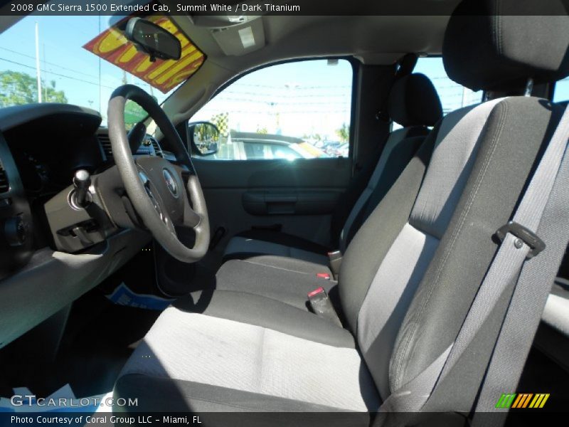 Summit White / Dark Titanium 2008 GMC Sierra 1500 Extended Cab