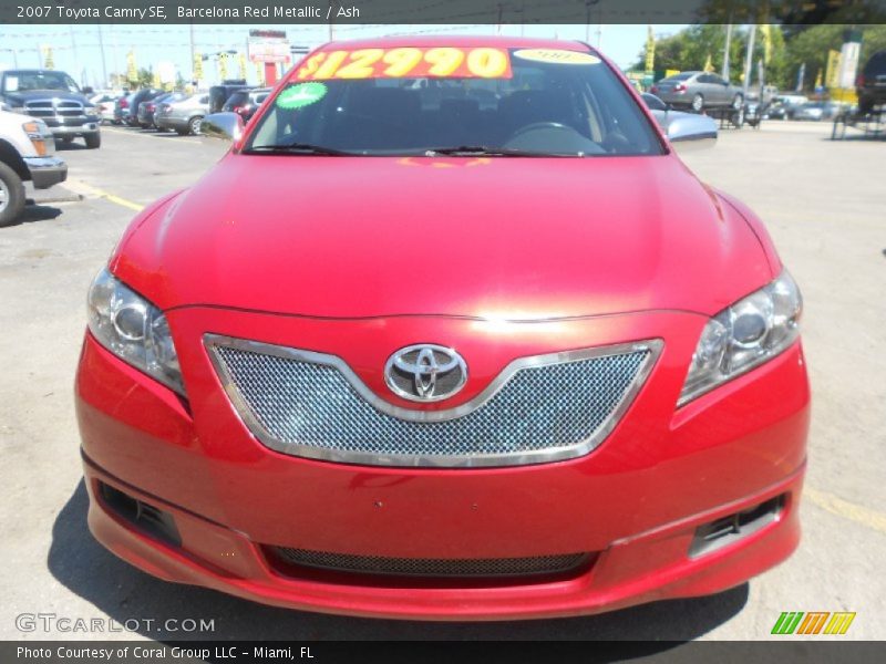Barcelona Red Metallic / Ash 2007 Toyota Camry SE