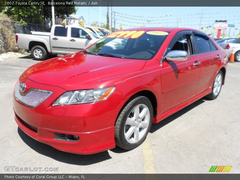 Barcelona Red Metallic / Ash 2007 Toyota Camry SE