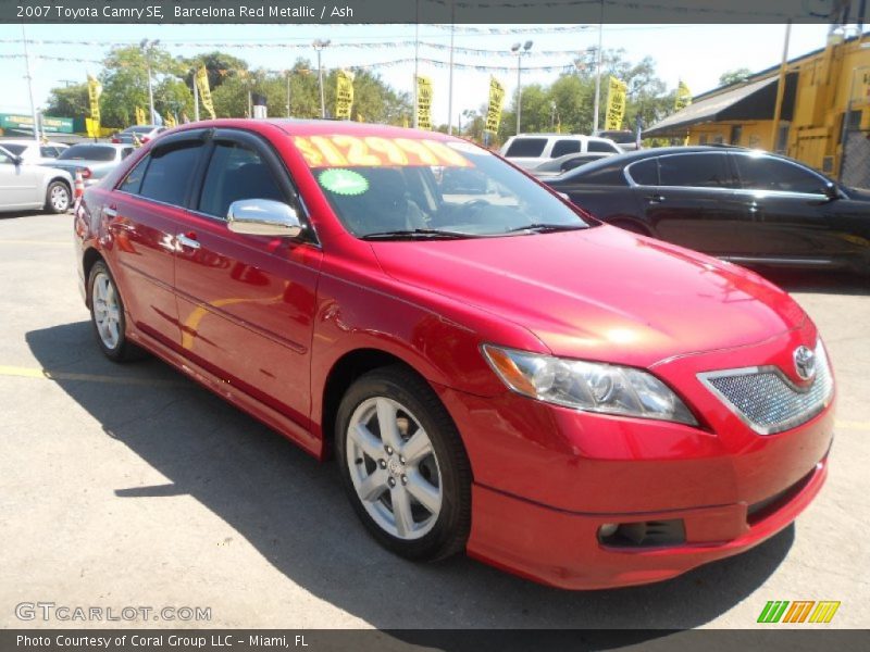 Barcelona Red Metallic / Ash 2007 Toyota Camry SE