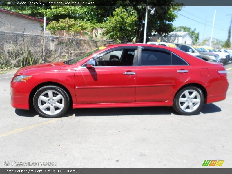 Barcelona Red Metallic / Ash 2007 Toyota Camry SE