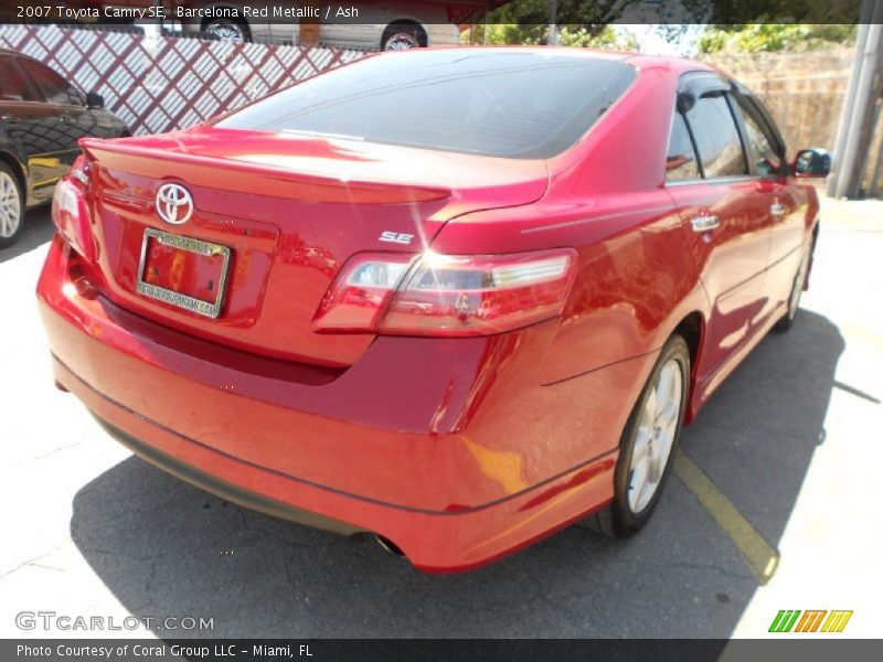 Barcelona Red Metallic / Ash 2007 Toyota Camry SE