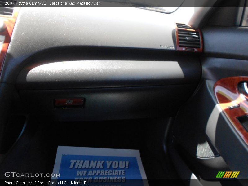 Barcelona Red Metallic / Ash 2007 Toyota Camry SE