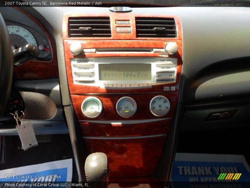 Barcelona Red Metallic / Ash 2007 Toyota Camry SE