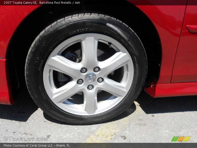 Barcelona Red Metallic / Ash 2007 Toyota Camry SE