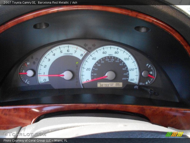 Barcelona Red Metallic / Ash 2007 Toyota Camry SE