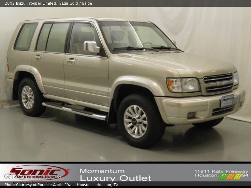 Satin Gold / Beige 2002 Isuzu Trooper Limited