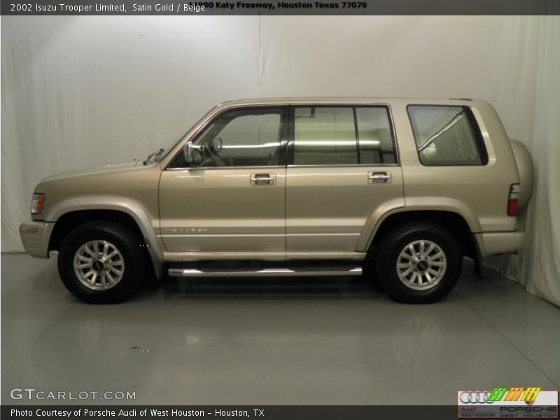 Satin Gold / Beige 2002 Isuzu Trooper Limited