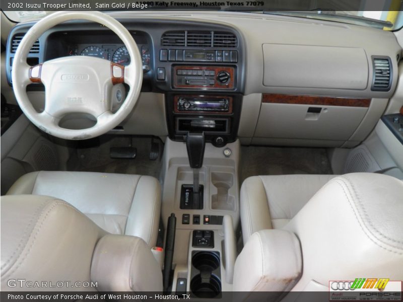 Satin Gold / Beige 2002 Isuzu Trooper Limited