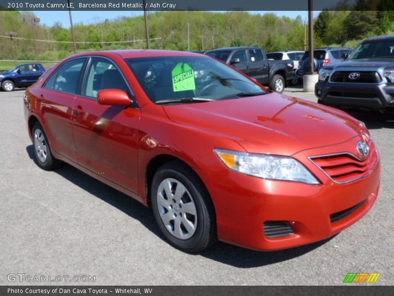 Barcelona Red Metallic / Ash Gray 2010 Toyota Camry LE
