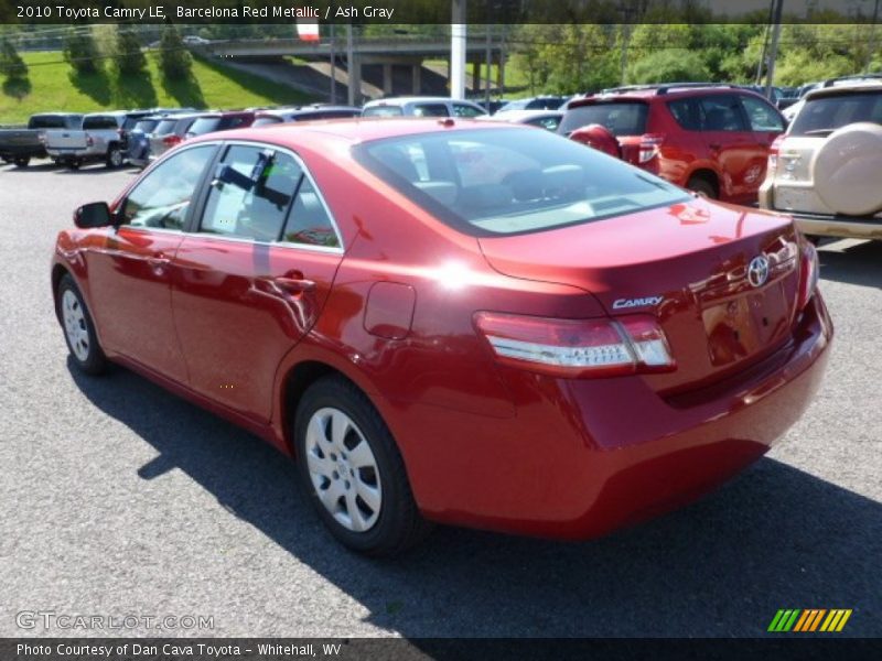 Barcelona Red Metallic / Ash Gray 2010 Toyota Camry LE