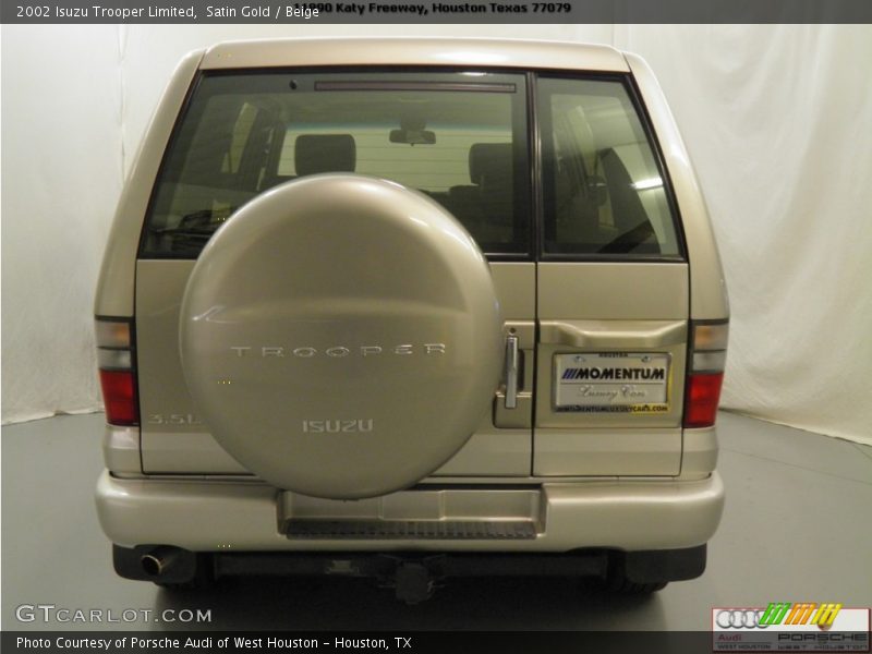 Satin Gold / Beige 2002 Isuzu Trooper Limited