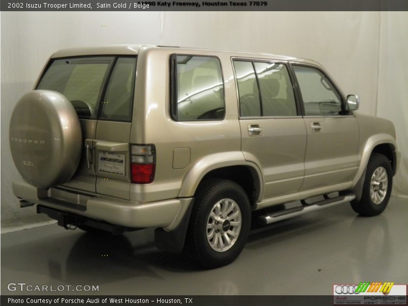 Satin Gold / Beige 2002 Isuzu Trooper Limited