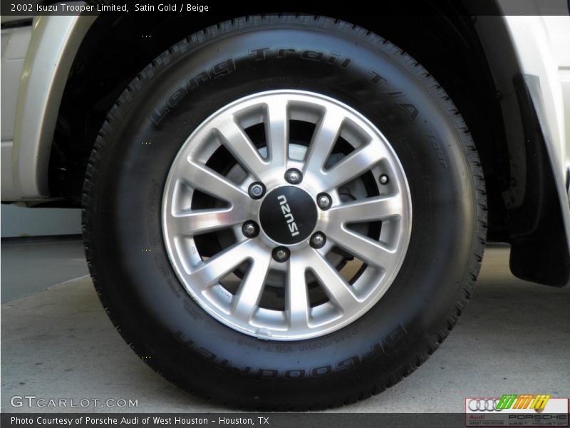 Satin Gold / Beige 2002 Isuzu Trooper Limited