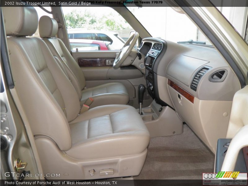 Satin Gold / Beige 2002 Isuzu Trooper Limited