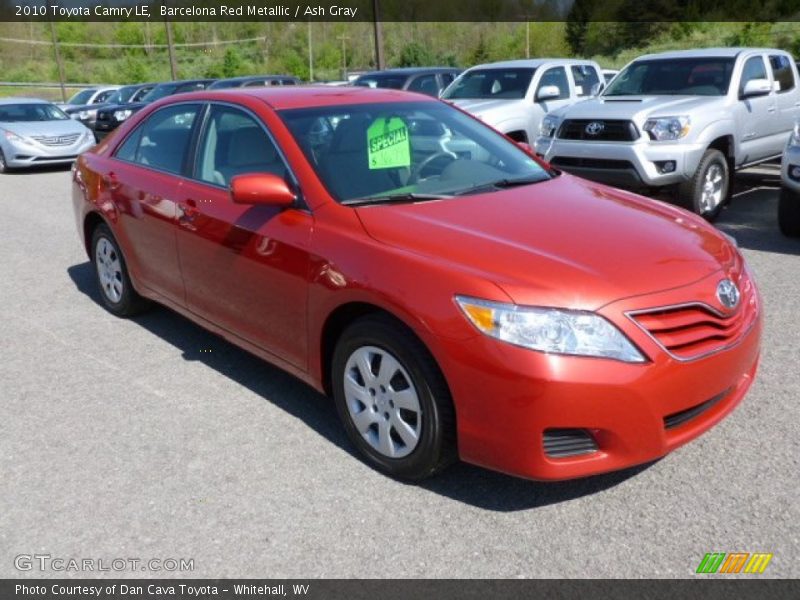 Barcelona Red Metallic / Ash Gray 2010 Toyota Camry LE